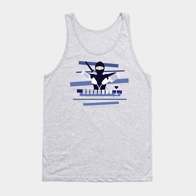 Ninja Bartender Tank Top by XOOXOO